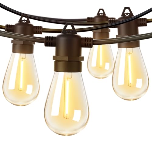 addlon 50FT LED Outdoor String Lights with Edison...