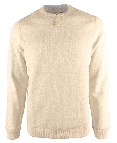 Tommy Bahama Mens Reversible Flipsider Abaco Sweater (XX-Large Tall, Smoke Light Heather)