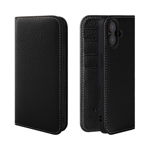 HANATORA for iPhone 16Plus �P�[�X �蒠�^ �{�v �X�}�z�P�[�X �X�}�z �X�^���h �R�[�h�z���_�[ �t�� �V�������N�J�[�t���U�[ �}�O�l�b�g�Ȃ� �u���b�N PH-16Plus-Black �M�t�g �a���� ���� �j�� �ޏ� ���ꂳ�� 