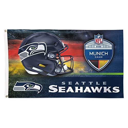 Drapeau NFL Seattle Seahawks Tissu Résistant Match de Munich 150x90 - 2