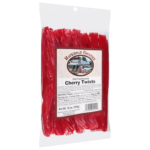 Backroad Country Old Fashioned Cherry Twists - Licorice Candy - Made in the USA - 16 OZ (Pack of 1) - image 2