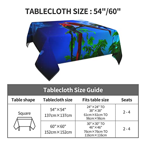 Nappe carrée perroquet pour protéger et décorer la table de cuisine - 3