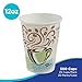 Dixie PerfecTouch 12 oz Paper Coffee Cups By GP PRO, Coffee Haze Design, 500 Count (25 Disposable Cups Per Sleeve, 20 Sleeves Per Case), 5342DX