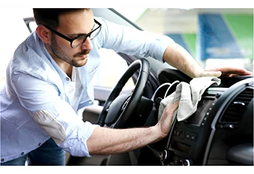 Window Cleaning Cloth & Enviro Cloth, Basic Package Window Cloth & Enviro Cloth. For Cleaning Home, Car, Restaurant, Bar, Hotel Office. Clean And Leave No Traces. (Grey & Purple & Pink Set). 3 Pack. #TOP5