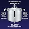 CONCORD Stainless Steel Stock Pot with Glass Lid (Induction Compatible) ((10 QT) #3