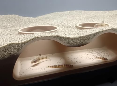 Image of Aquarium Cave Hideout, Fish Tank Decoration with Multiple Chambers, (Beige) by CREOLAB