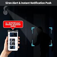 2K WiFi Cameras for Home Security with 24/7 Live Video/Image, Spotlight Siren and Audio, Indoor Security Camera for House, Pet, Baby, Motion Detection, Color Night Vision, Cloud and SD Storage — image 4