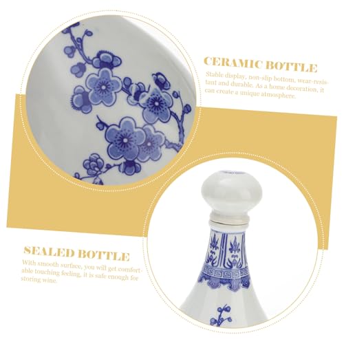 Bouteille à vin décorative en céramique pour repas convivial - 5
