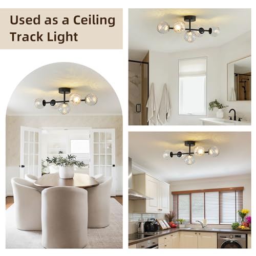 Image of LED Bathroom Vanity Light Fixtures,Modern Black Makeup Bathroom Lighting