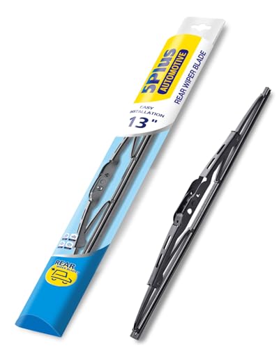 5 PLUS® 13 Inch Rear Wiper Blade Fits J-Hook Wiper Arm (1PC PVC Pack),Replacement FOR Chevy Suburban 2015-2020 Tahoe 2015-2020 Equinox 2010-2017 Rear Windshield Wiper Blade For My Car