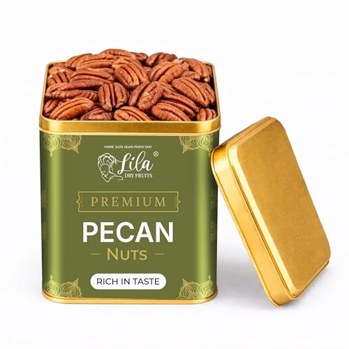 Image of LILA DRY FRUITS Pecan Nuts 250 Grams Fresh & Crunchy Premium Pecans Rich in Healthy Fats, Fiber & Antioxidants Ideal for Snacking, Baking & Keto Diet Dry Fruits Perfect for Gifting