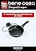 Bene Casa - Black Nonstick Aluminum Frying Pan with Glass Lid (6