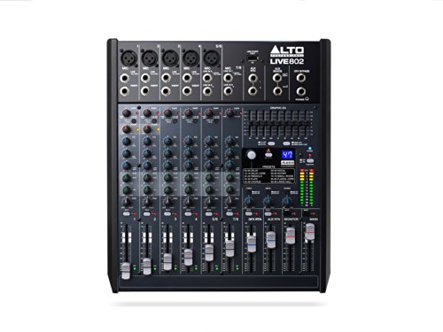 Alto Professional Live 802 | 8-Channel / 2-Bus Mixer With 5 Xlr Inputs #TOP4