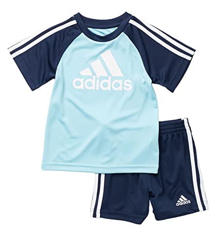T-shirt et short Adidas bébé garçon pour les journées d'été au parc