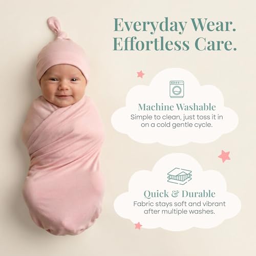 Image of Caden Lane Baby Swaddle & Receiving Blanket, Soft, Breathable & Temperature-Regulating Bamboo Viscose Fabric for Swaddling Newborns, Gender Neutral Infant Blanket for Boys & Girls
