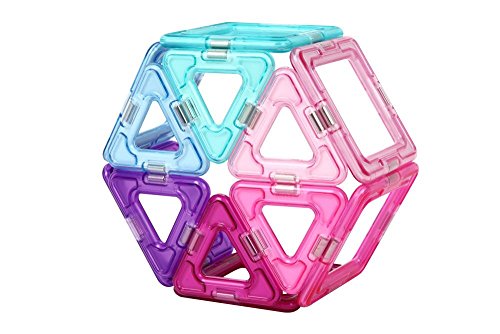 Magformers Inspire (14-pieces)Set Magnetic Building Blocks, Educational Magnetic Tiles Kit , Magnetic Construction STEM Toy Set, 3-100 years - Thumbnail 2