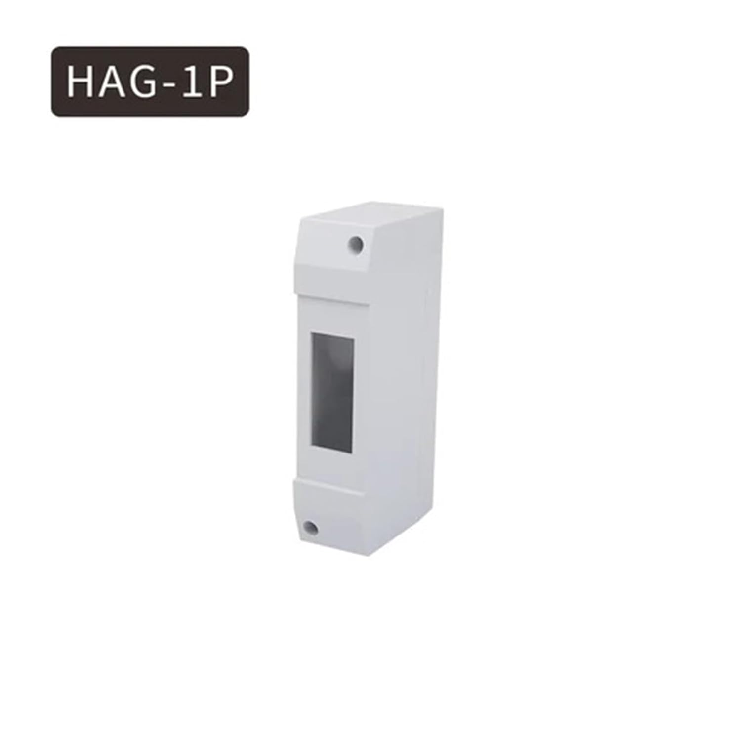 MCB Electrical Box Circuit Breaker Protection Plastic Box ABS Switch Enclosure Surface Modules Box 1-8P Breaker Distribution Box(HGII-1P)