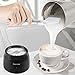 Secura Detachable Milk Frother and Steamer, 17oz Electric Milk Warmer with Glass Jug, 4-in-1 Hot & Cold Foam Maker for Latte, Cappuccinos & Hot Chocolate, Dishwasher Safe, BPA & Teflon-Free Design
