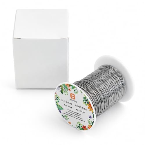BEVISS 22G 304 Stainless Steel Wire 365FT Craft Wire for Jewelry DIY Garden