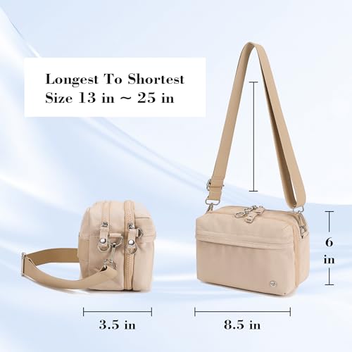 Image of NEICOA Small Crossbody Bag for Travel Women Anti Theft Shoulder Bags | Nylon Travel Purse,Multi Pockets with RFID Card Slots
