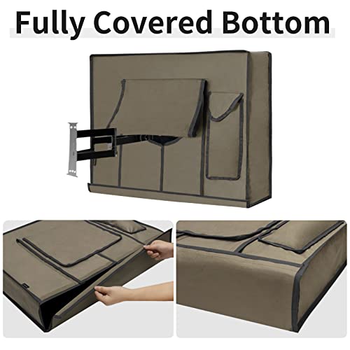 Easy-Going Waterproof Outdoor TV Cover 36-38 inch, Camel - image 3