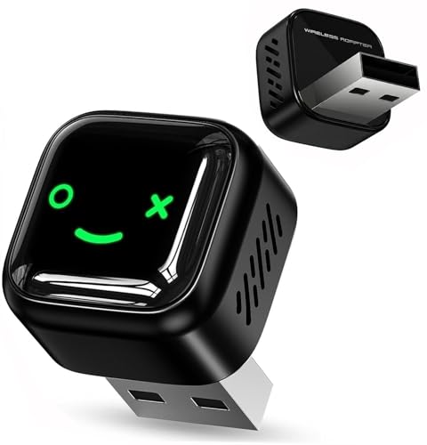 2 in 1 Wireless CarPlay and Android Auto Adapter with Latest Chip Easy Setup Plug&Play Fast Seamless Use Supports 1000+ Cars with Built-in Wired Car Play/Android Auto Mini Cube Design Car Adapter
