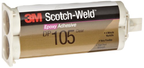 3M Scotch-Weld Epoxy Adhesive DP105 Clear, 1.7 oz (Pack of 1)