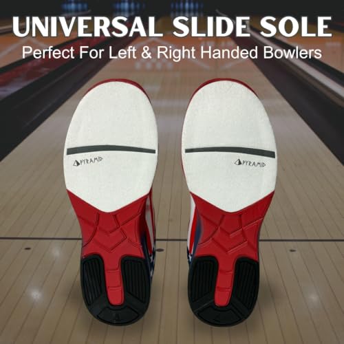 Image of Pyramid Men's Path Lite Seamless Mesh Bowling Shoes - Lightweight Seamless Design, Athletic Fit, Breathable Knit Upper, Universal Slide Soles