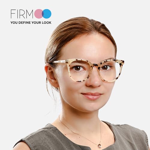 Image of Firmoo Blue Light Blocking Glasses for Women /Men, Round Fashion Retro Computer Anti Glare Anti Eyestrain Eyeglasses