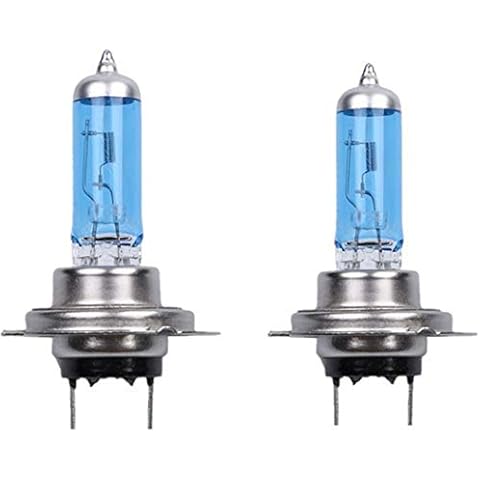 H7 Bulbs 100w Car Headlight Light Halogen Xenon White 6000K 50W per Bulb Pack of 2 Cover