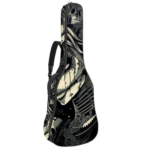 Grand étui de guitare punk pour transporter votre musique en répétition urbaine