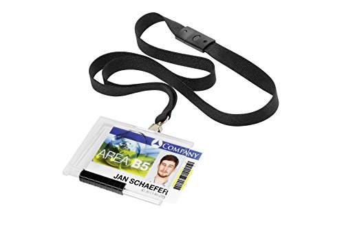 Porta tarjetas Pushbox Mono 892701 transparente con correa textil pack de 10 unidades 5