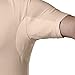 Men's Sweatproof Undershirt | Cotton Deep V Neck T-Shirt with Underarm Sweat Pads | Original Fit | Aluminum-Free Alternative | Beige | Small