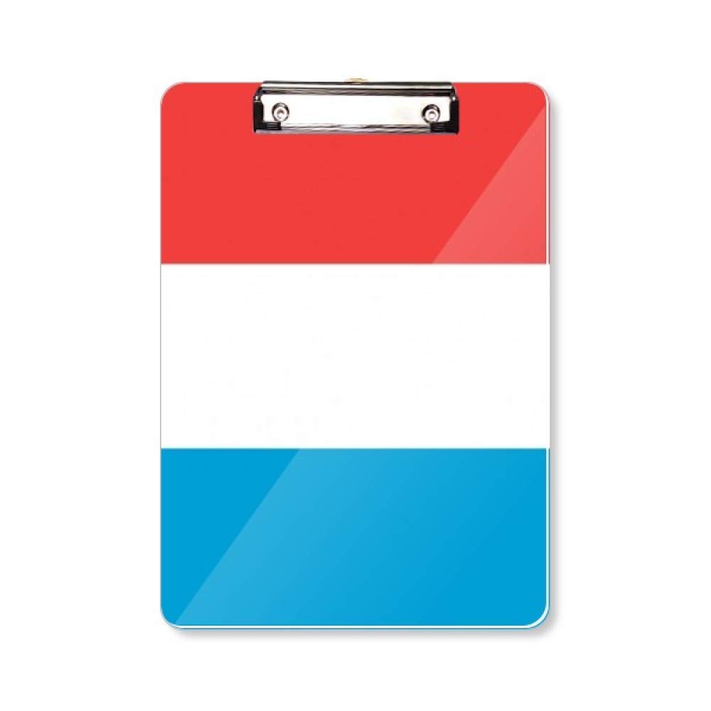 Drapeau Luxembourg porte-bloc A4 rigide écriture support de notes administratif