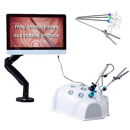 WANJIAJIA Bionic Thorakoskopie und Laparoskopische Trainer Box Simulator Set mit HD Endoskop Kamera & 4 Chirurgische Instrumente & 9 Trainingsmodulen & 12 Simulation Weg Laparoskopie Simulator Cover