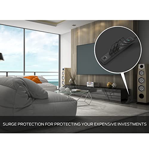 Monster Smart Power Outlet Wifi Control For Indoor Use With Monster App - Voice Control With Amazon Alexa And Google Assistant - 6 Foot Cord With 4 Outlets And 2 Usb-A Plug-Ins #TOP5