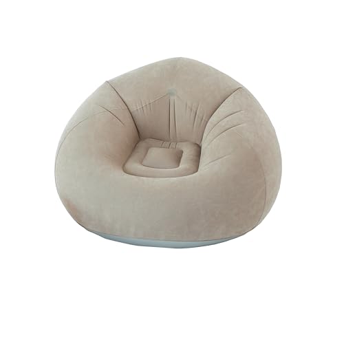 Fauteuil d'extérieur Gonflable, 100x100 cm, Beige Naturel, 100% PVC Flocké, Collection Jardin Costa