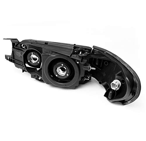 ZMAUTOPARTS Crystal Head Light+Corner Signal Lamp Black Compatible