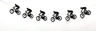 Paity Black Bicycle Party Banner Bike Sports Theme Garland for Boy Birthday Baby Shower Party Decoration Bicycle Party Banner Bicycle Bike Sport Charms Bicycle Birthday Bachelorette Party Decorations