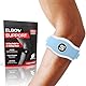 Sleeve Stars Ellenbogenbandage - Tennisarm Bandage und Golferarm Bandage für Sehnenentzündung, Sehnen- & Unterarm Schmerzen, Passt 22-58 cm mit 3 Ellbogen Bändern für Herren & Damen - Einzeln/Blau