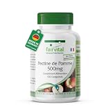 fairvital Pectine de pomme 500mg, comprimés, 100 comprimés, avec fibres solubles, calcium ...