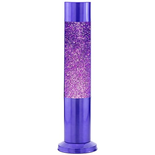 Nova Colour Glitter 15" Sensory Lamp with Purple Liquid, Silver and Glitter