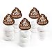 Big Dot of Happiness Oh Crap, You're Old - Dessert Cupcake Toppers - Poop Birthday Party Clear Treat Picks - Set of 24