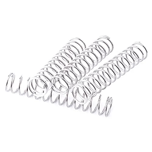 Shuxiang-Ressorts 5PCS COIL Compression Compression Springs comprimés, diamètre de fil de 0,6 mm, diamètre extérieur de 7 mm, longueur libre de 60-100mm, ressort de compression en acier inoxydable, 0 Cover