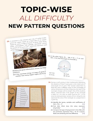 Image of Educart CBSE Class 9 Mathematics Question Bank 2026-27 | Ganita Manjari PART-1 | New NCERT Guide and Most Important Reference Book for 2027 (with worksheets and sample papers extra)
