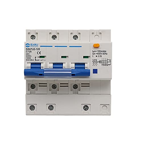 Disjoncteur triphasé 80A 100A 125A avec neutre AC400V - 2