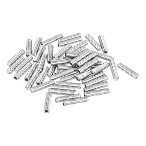 Vis sans tête M4 x 16 mm six pans creux en acier inoxydable 316 lot de 50 pièces argent