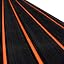 Black with Orange Seam
