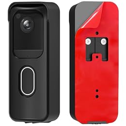 No Drill Door Mount for Blink Video Doorbell (2025 2nd Gen), Adhesive Mounting Bracket Accessories for Security System, Not for Blink Video Doorbell (2021&2023 Release), Black