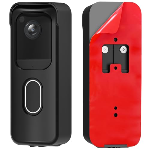 No Drill Door Mount for Blink Video Doorbell (2025 2nd Gen) Adhesive Mounting Bracket Accessories for Security System Not for Blink Video Doorbell (2021&2023 Release) Black